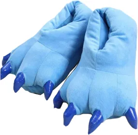 Adult Dinosaur Paw Plush Slippers - Warm Home Claw Slippers