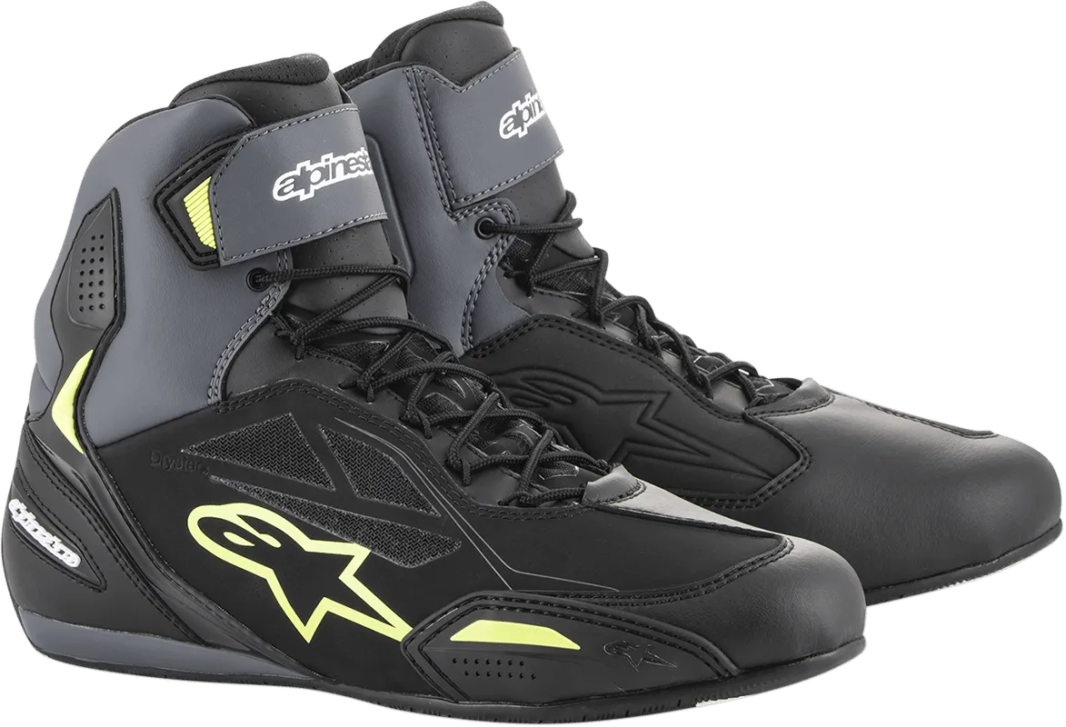 ALPINESTARS Faster-3 Drystar? Shoes - Black/Gray/Yellow - US 13.5 2540719175-13.5