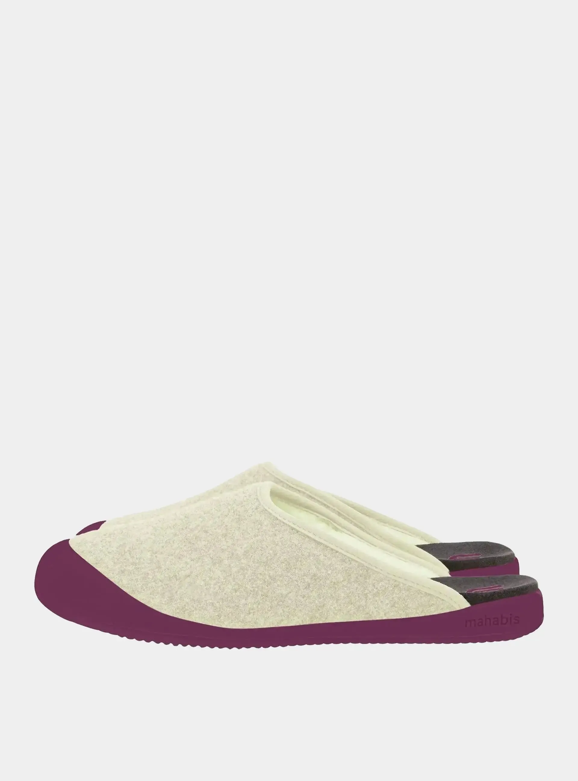 mahabis mule in skagen stone x plomme purple