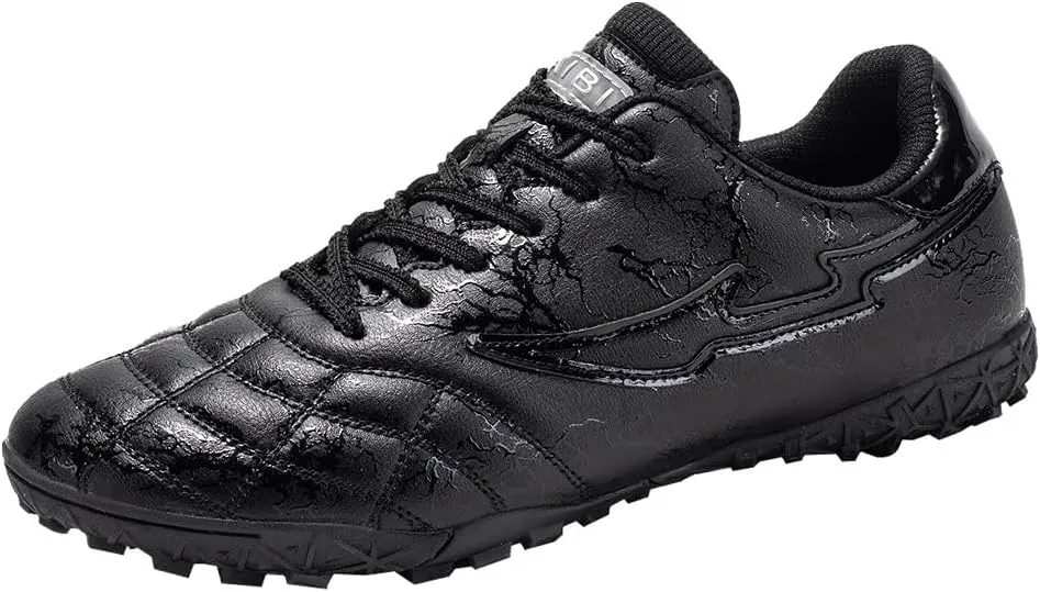 Mens Football Boots Astro Turf, Teenager Football Shoes, Low Top Professional Athletic Kids Football Trainers, Light Up Trainers, TF Anti-Slip Comfort Soccer Shoes for Indoor Outdoor