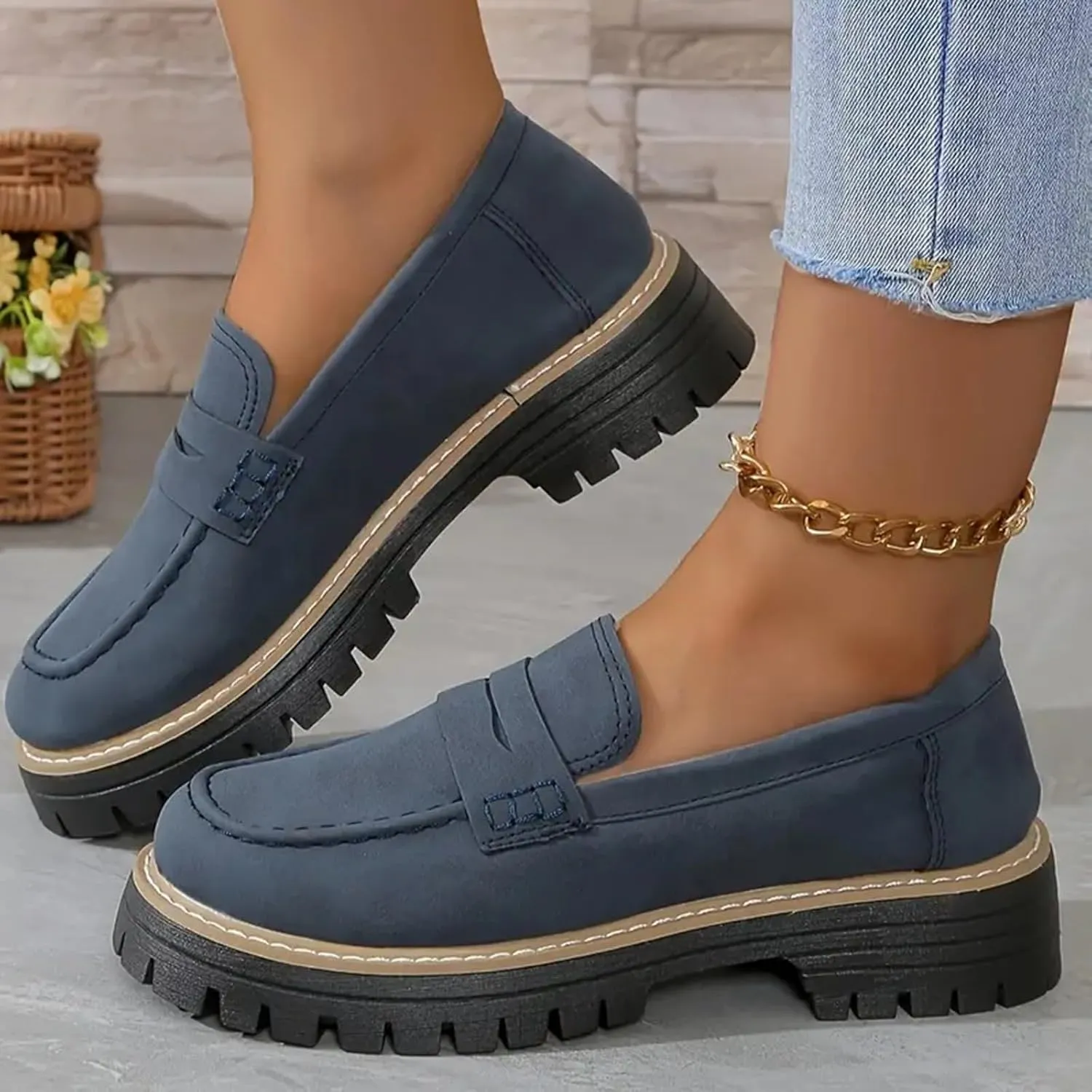 Orthoture-Orthopedic Platform Loafers, Increase Orthopedic Loafers for Women, Platform Loafers for Women, Comfort Fashion