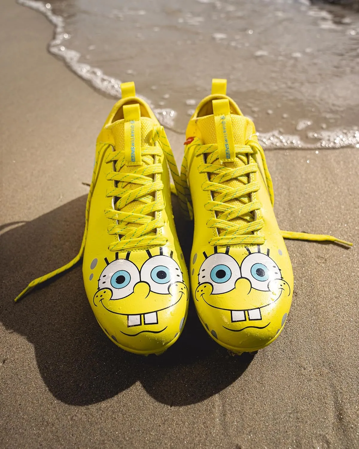 Phenom Elite Spongebob Football Cleats Quantum Speed 2.0 | SprintSense Traction | Lightweight Men's Football Cleats | Official Nickelodeon Gear | American Football Shoes