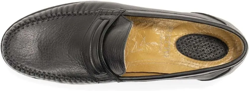 RETTO Men's Eastern Leather Penny Loafer
