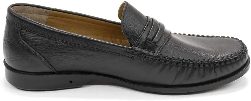 RETTO Men's Eastern Leather Penny Loafer