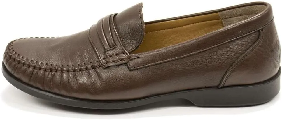 RETTO Men's Eastern Leather Penny Loafer
