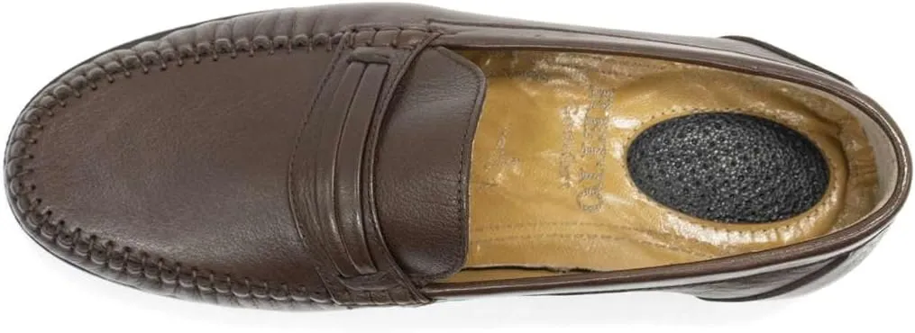 RETTO Men's Eastern Leather Penny Loafer