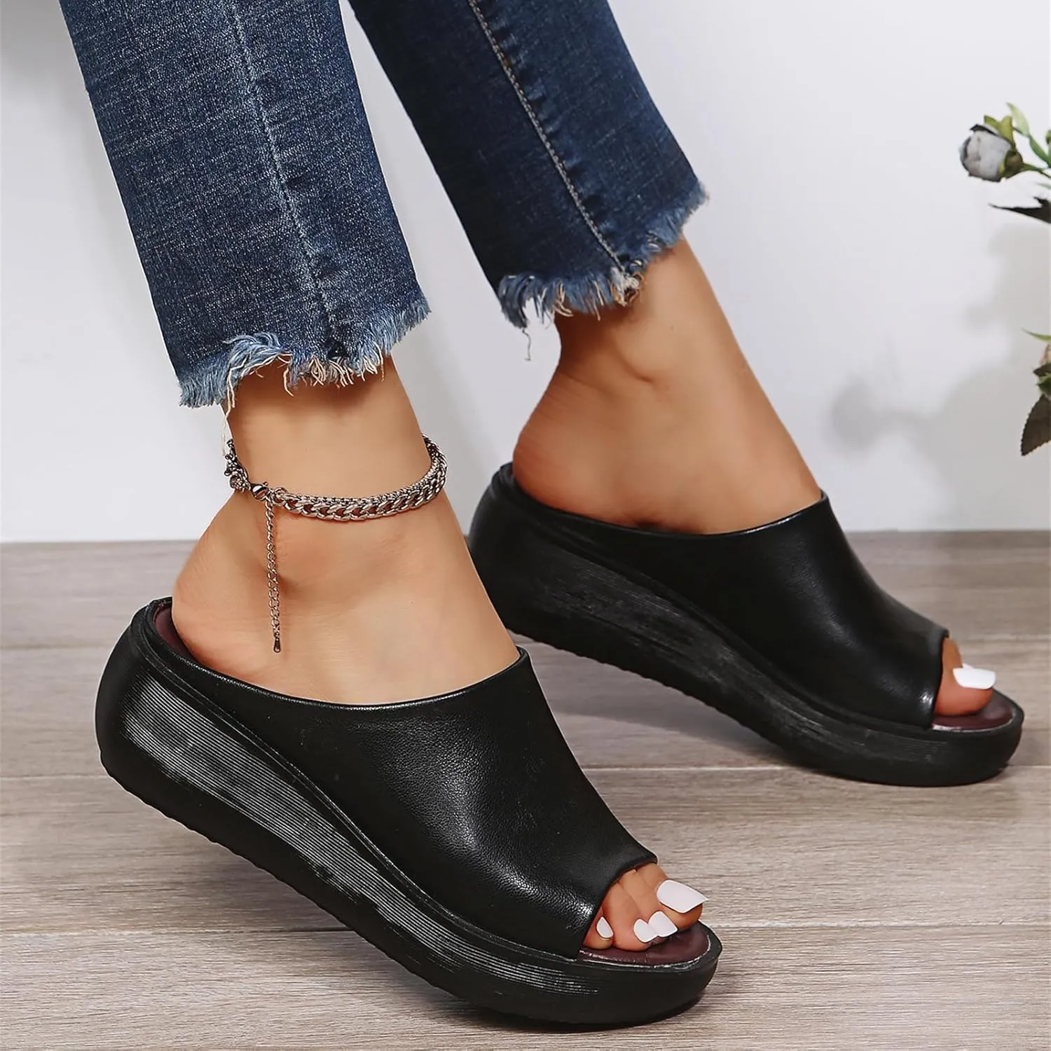 Sandals For Women 2024 Comfortable Walking Orthopedic Slippers Arch Support Dressy Summer Casual Orthotic Slides