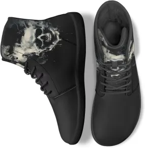 Skull High Top Basketball Barefoot Shoes for Men Women Casual Walking Work Shoes Running Sneakers