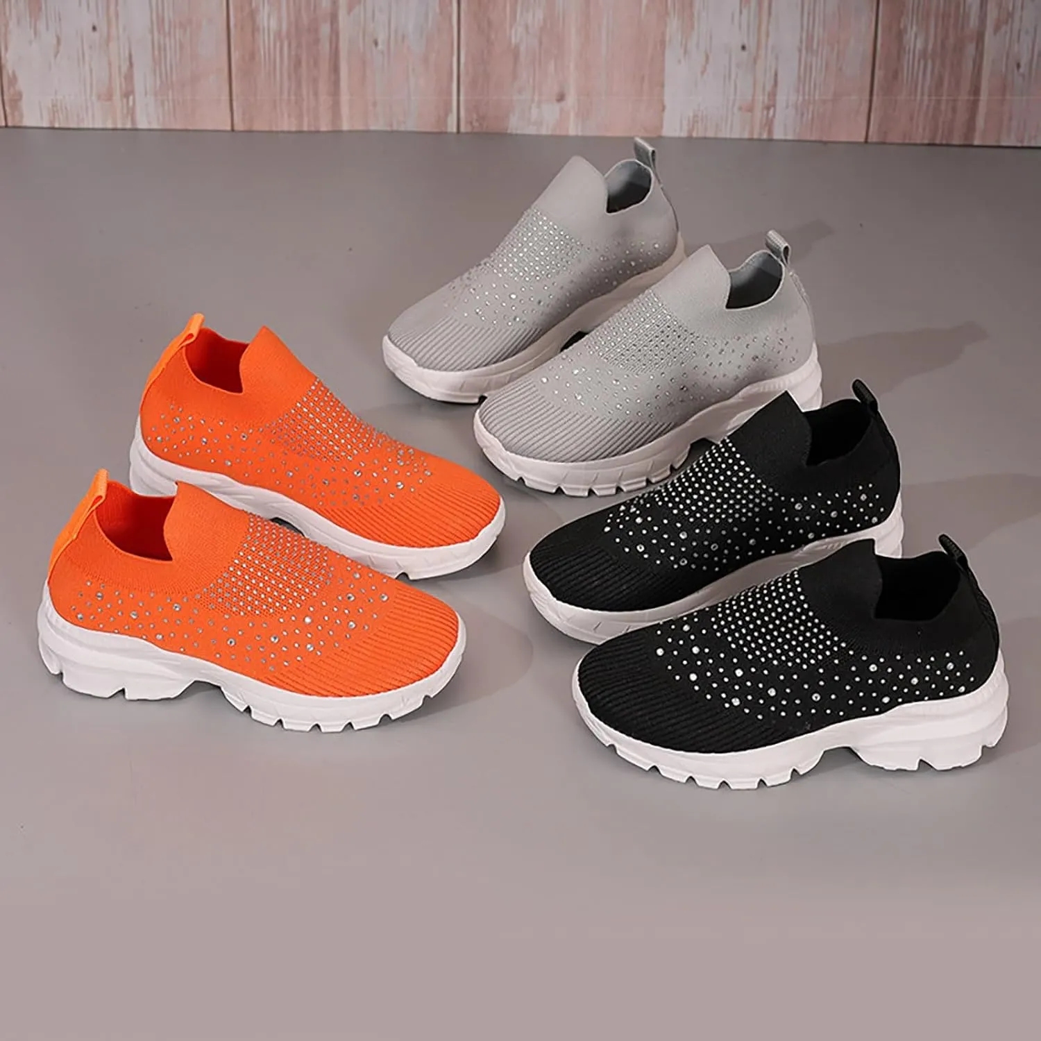 Women's Fashion Sneaker Non Slip Lace Up Comfort Women's Work or Walking Sneakers Tennis Shoes Women Sports Loafer Women Running Sneakers Men