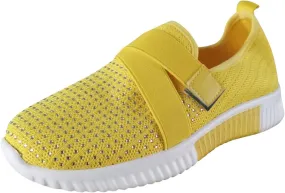 Women's Slip On Walking Shoes Running Comfortable Non Slip Work Shoes Women High Top Casual Tennis Shoes Slip On Sneakers White Tennis Shoe White Loafers