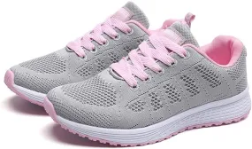 Women’s Supportive Running Shoe Fashion Women's Running Shoes Mesh Flat Shoes Casual Straps Sneaker