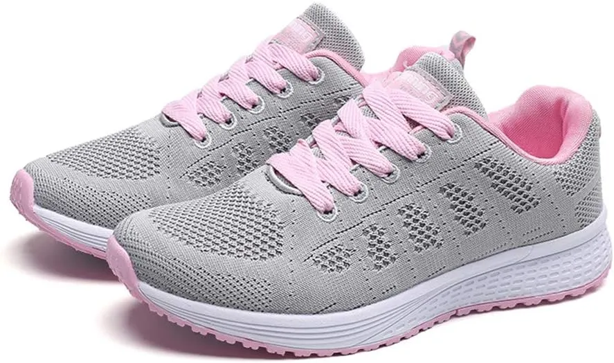 Women’s Supportive Running Shoe Fashion Women's Running Shoes Mesh Flat Shoes Casual Straps Sneaker
