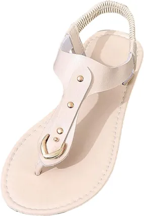 Yoga Mat Comfortable Flat Sandal for Women Dressy Shoes with Hook & Loop Strap Soft Soled Sandals for Women